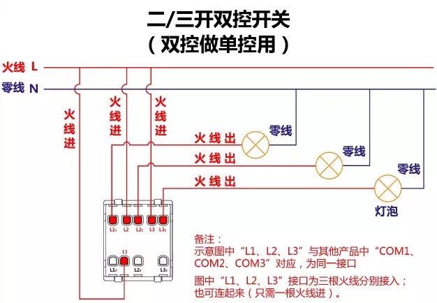 二三双控开关